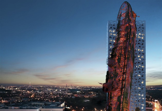 Praha schválila územní plán pro mrakodrap Top Tower, podobný vraku obří lodi