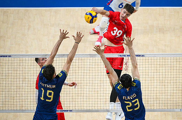 Ustrašení z Brazílie. Volejbalisté druhý duel na MS hladce prohráli