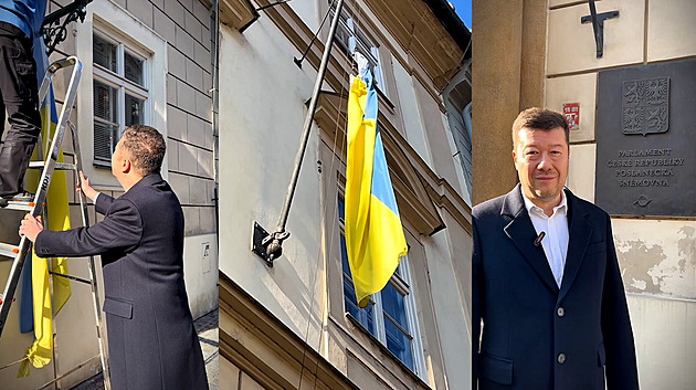 Pochybný čin nebo konec hysterie. Moskva a Kyjev reagují na sejmutí ukrajinské vlajky